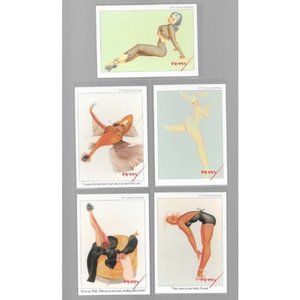 Lot of 5 - 1995 George Petty Pin-Up Girls Trading Cards